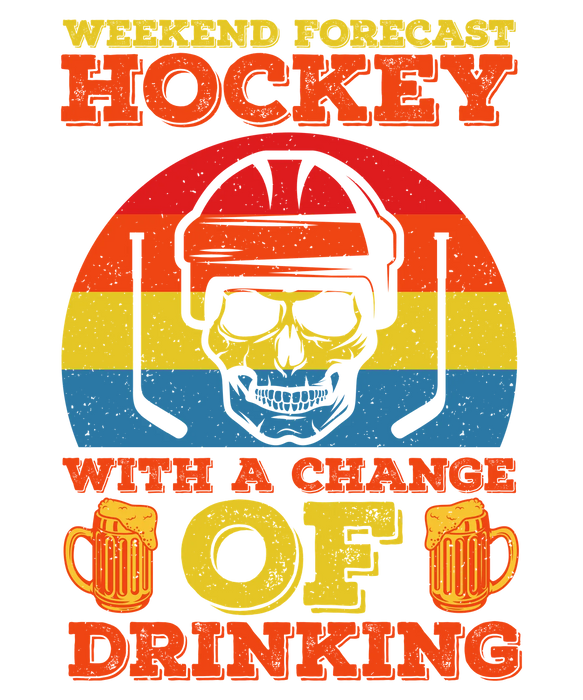 Hockey Skull DTF Transfer Ready to Press