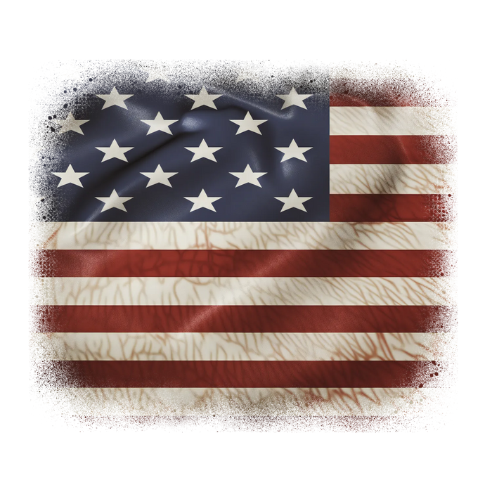 Patriotic American Flag DTF Transfer Ready to Press