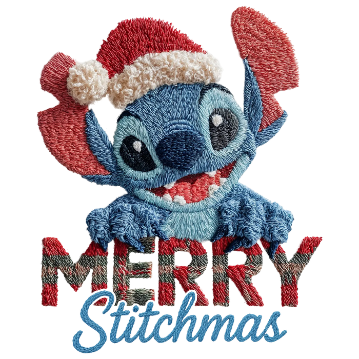 Stitch Merry Stitchmas DTF Transfer Ready to Press