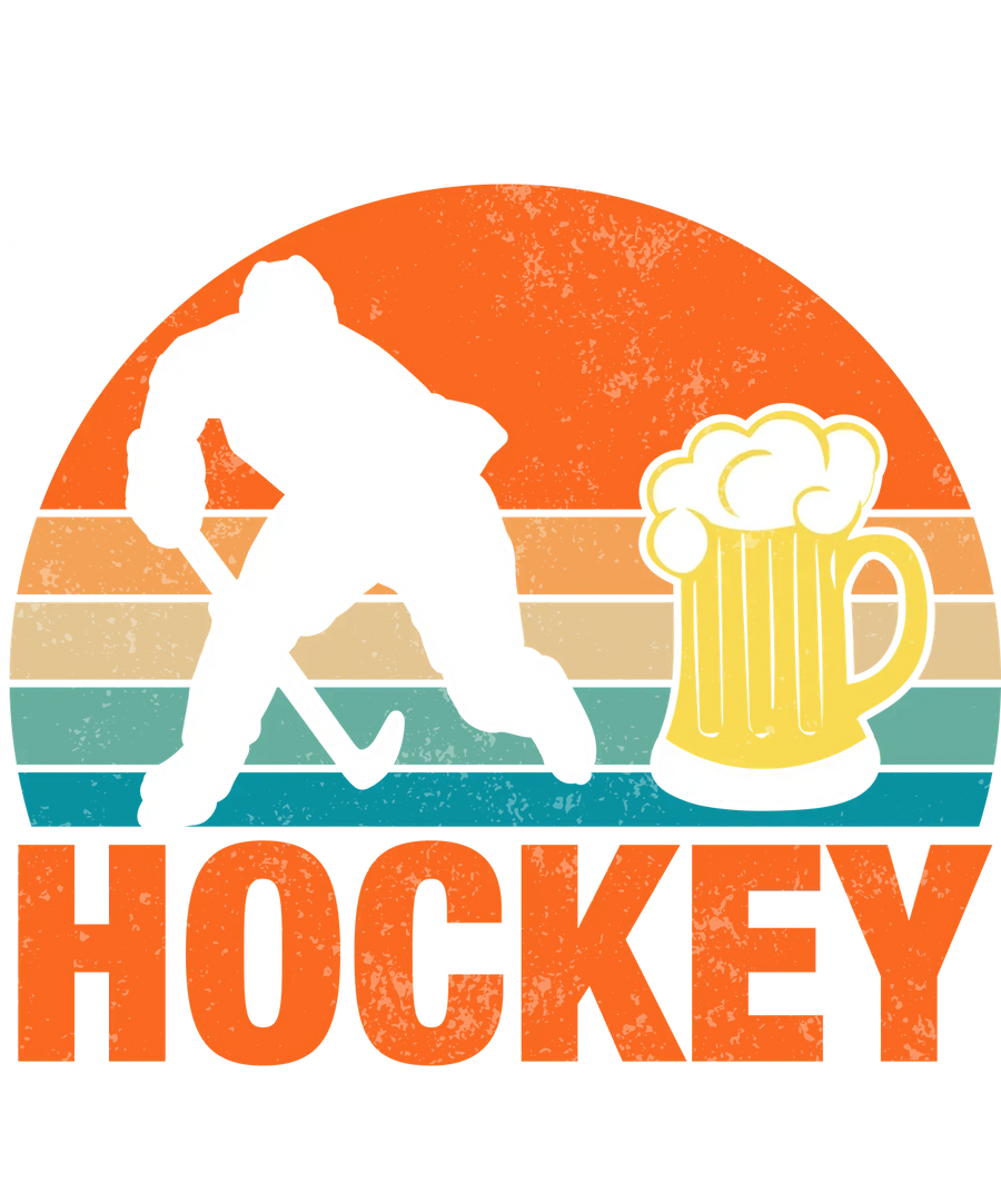 Hockey Beer DTF Transfer Ready to Press