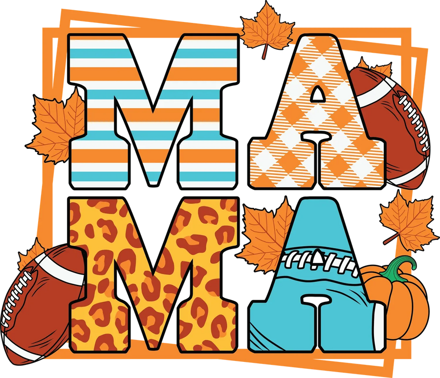 Fall Mascot MA DTF Transfer Ready to Press