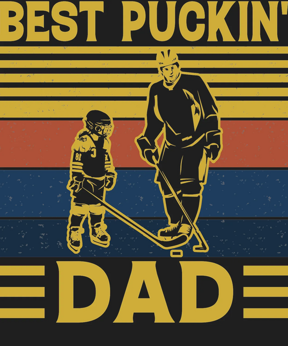 Hockey Dad DTF Transfer Ready to Press