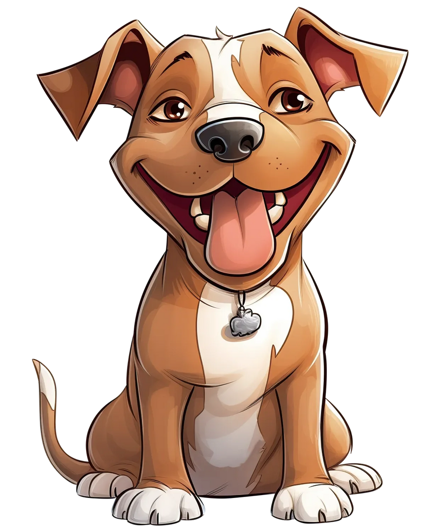 DTF Transfer Ready to Press: Happy Dog