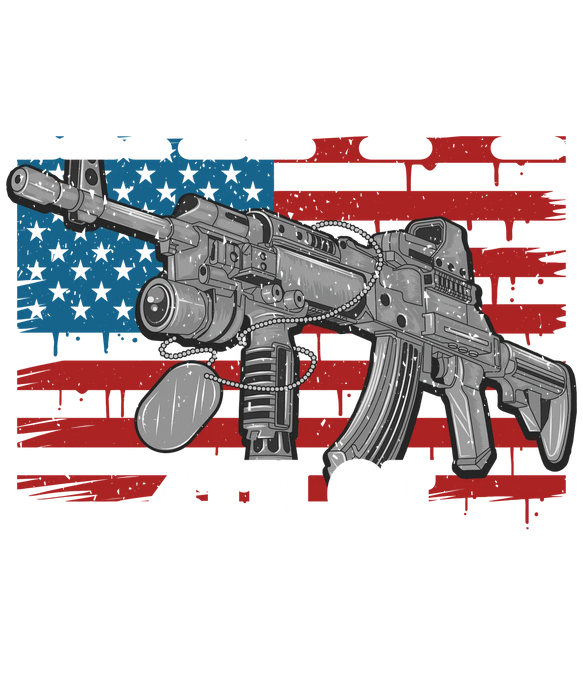 Patriotic Gun DTF Transfer Ready to Press