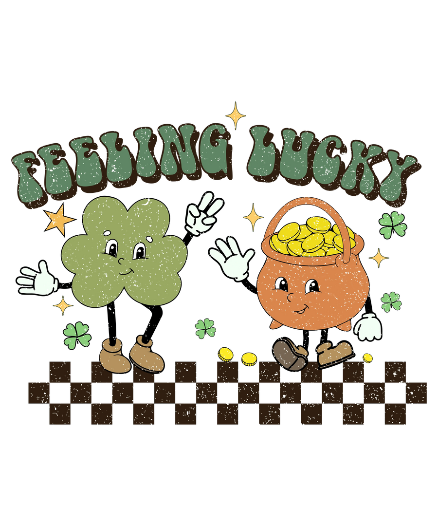 Feeling Lucky St. Patty's Day Design - DTF Ready To Press