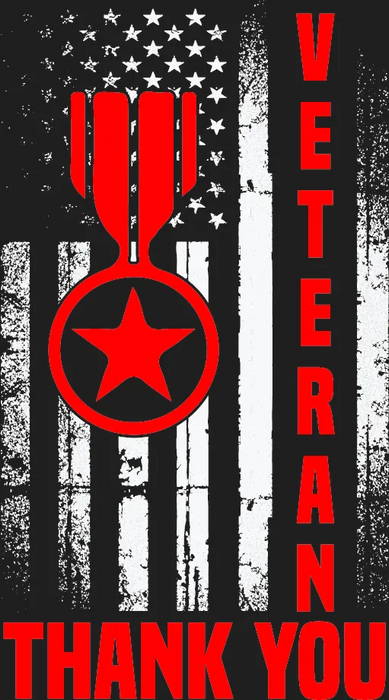Veteran Thank You DTF Transfer Ready to Press