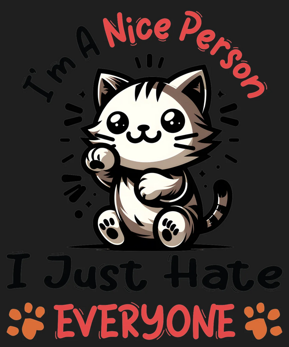 Cute Cat DTF Transfer Ready to Press