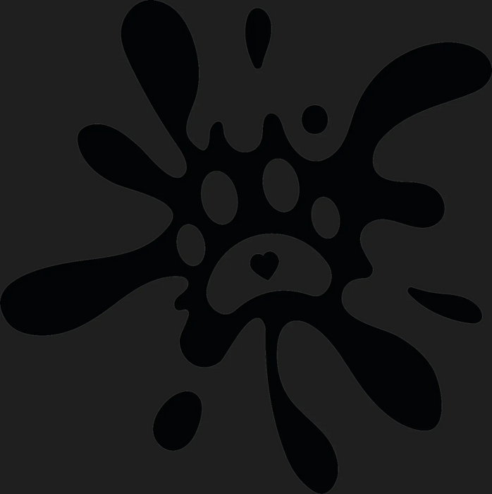 Ink Splash DTF Transfer Ready to Press