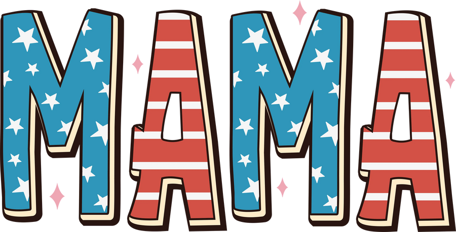Patriotic Mama Design - DTF Ready To Press