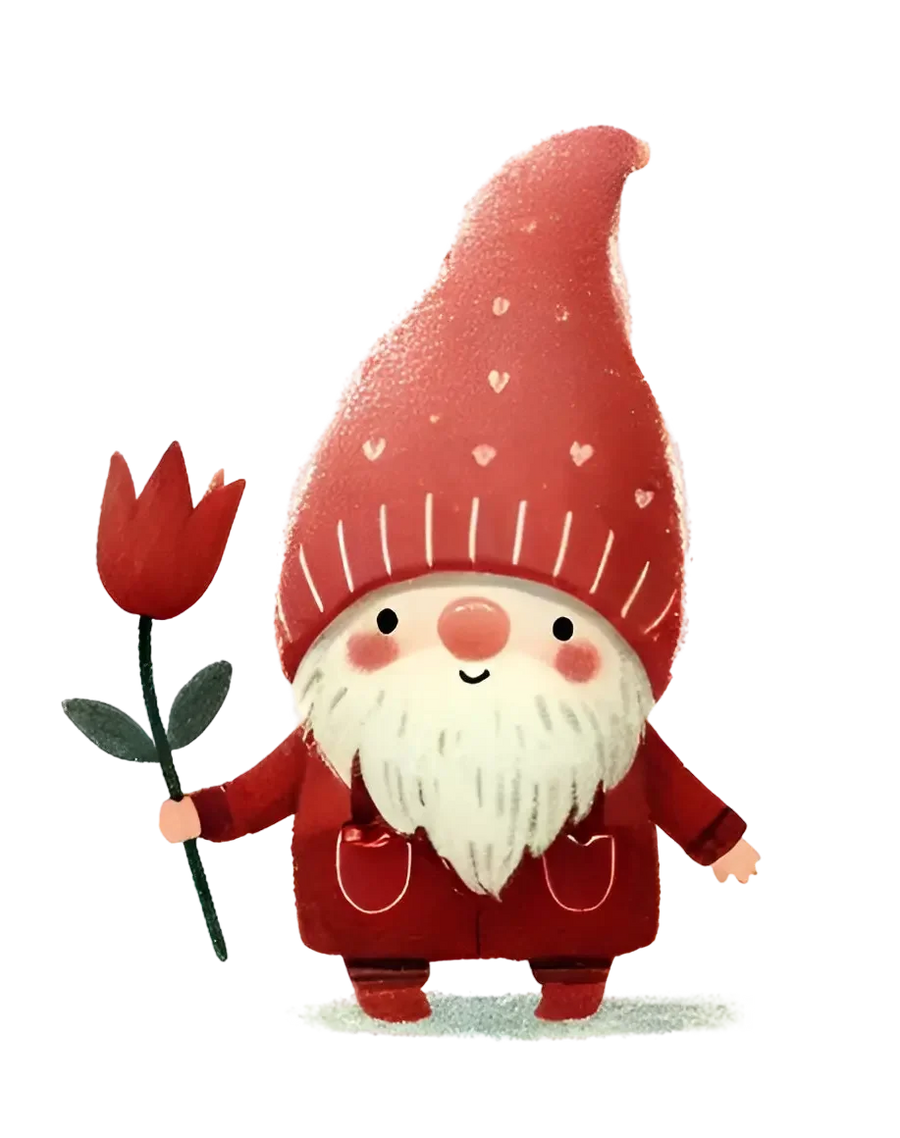 Valentine's Day Flower Gnome Design | DTF Center