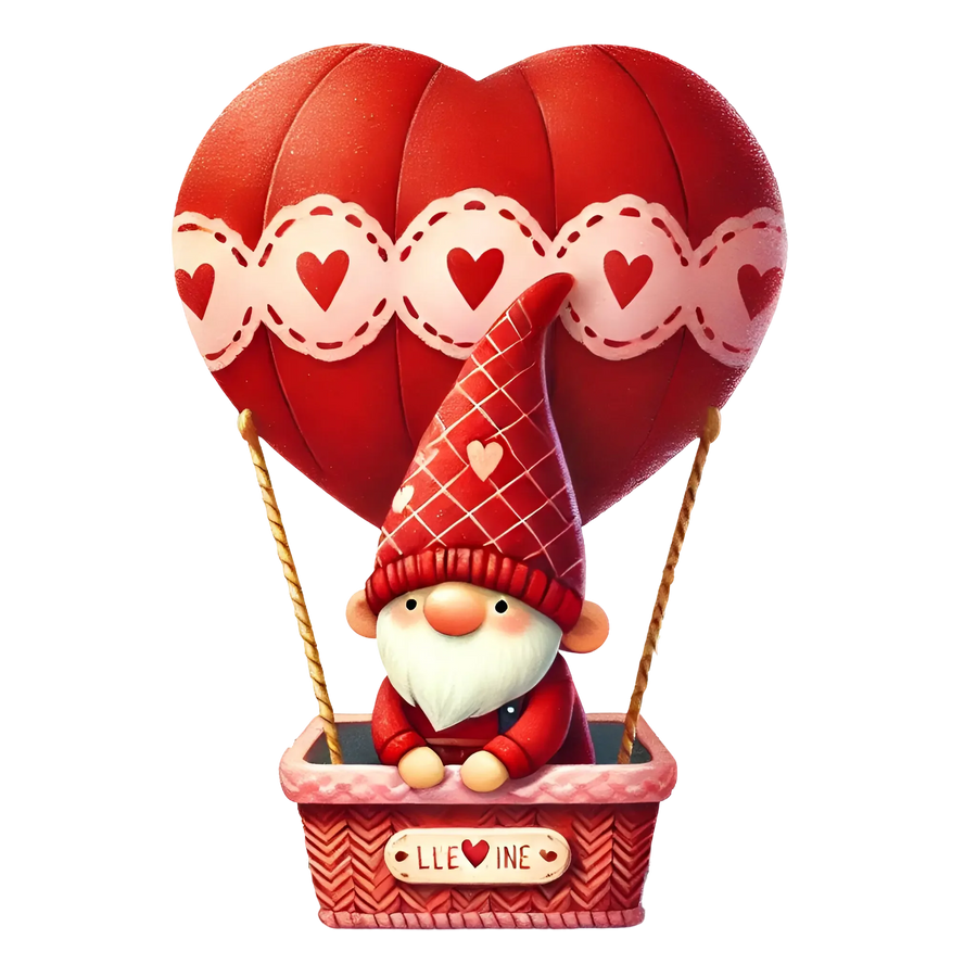 Gnome In A Hot Air Balloon Design | DTF Center