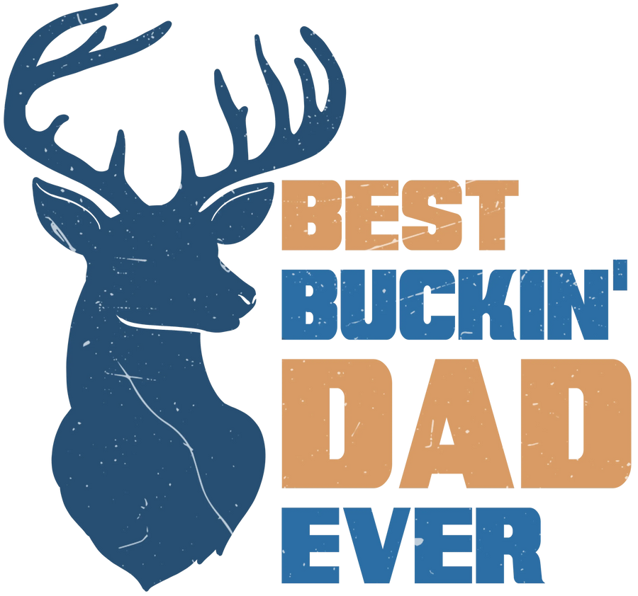 Best Buckin' Dad Ever Design - DTF Bügelfertig