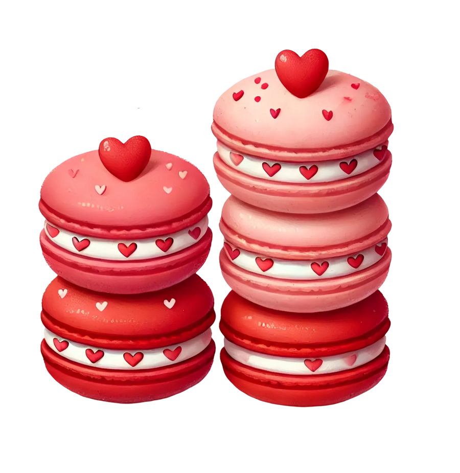 Valentine's Day Macarons Design | DTF Center