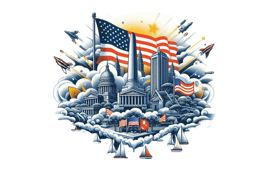 Cooles USA-Design - DTF Ready To Press