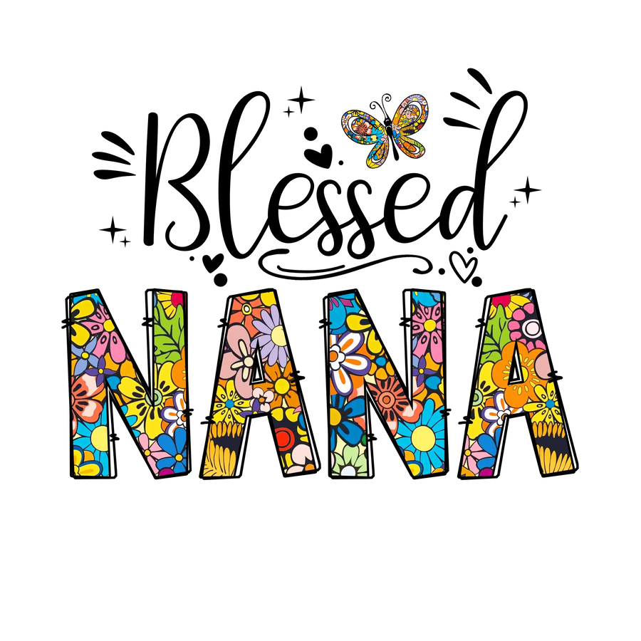 Gesegnetes Nana Design – DTF bereit zum Pressen