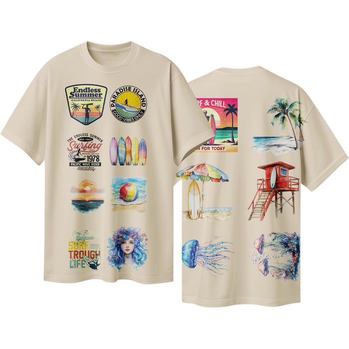 Surf & Ocean - DTF Transfer Bundle - Ready to Press