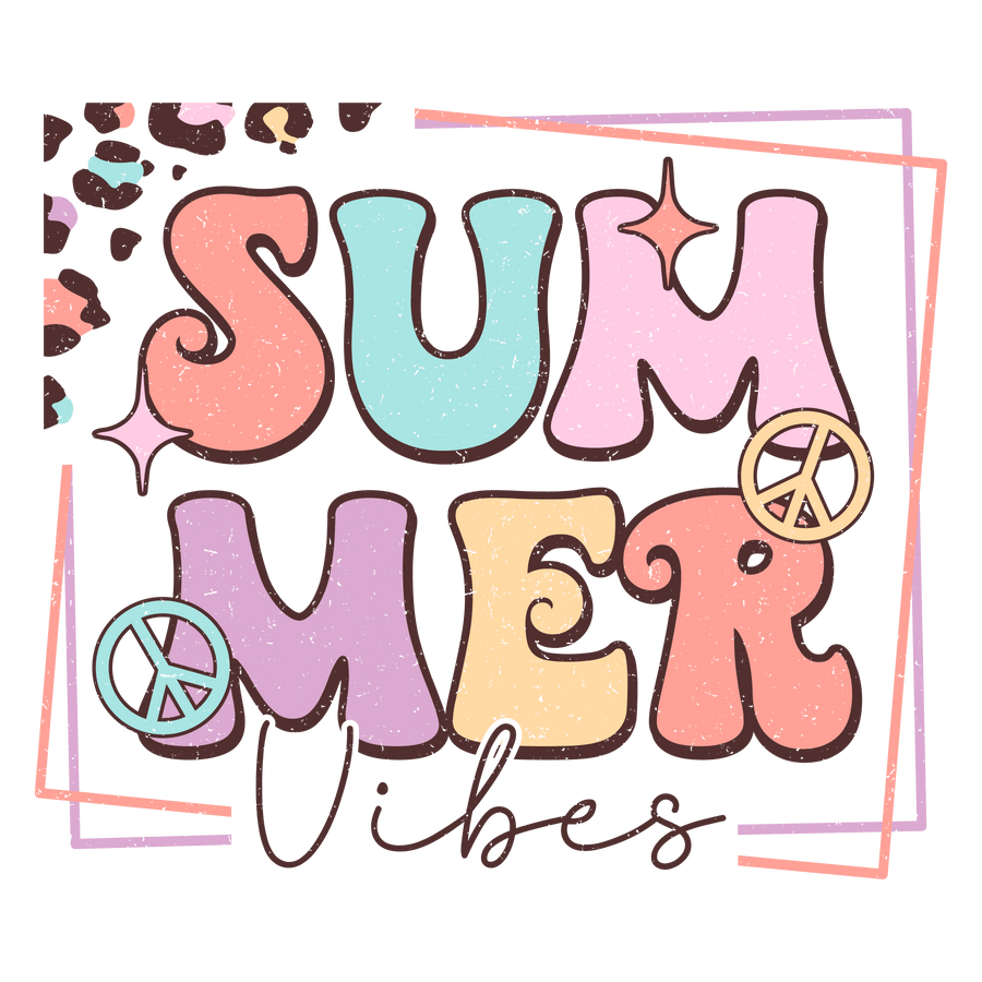 Pastel Summer Vibes Design Ready to Press