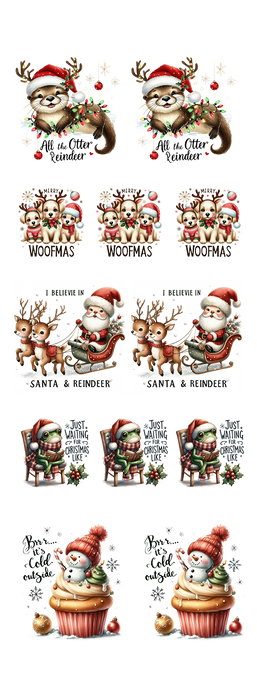 Christmas Cheer Collection Christmas DTF Gang Sheet 22"x60" Premade