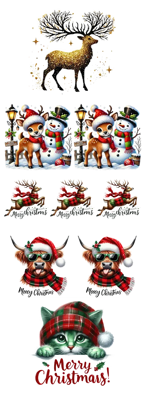 Holiday Magic: DTF Gang Sheet Christmas DTF Gang Sheet 22"x60" Premade