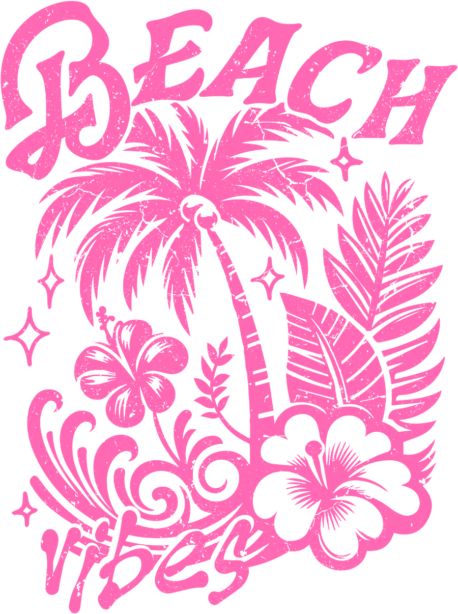 Beach Vibes Design - DTF Ready To Press