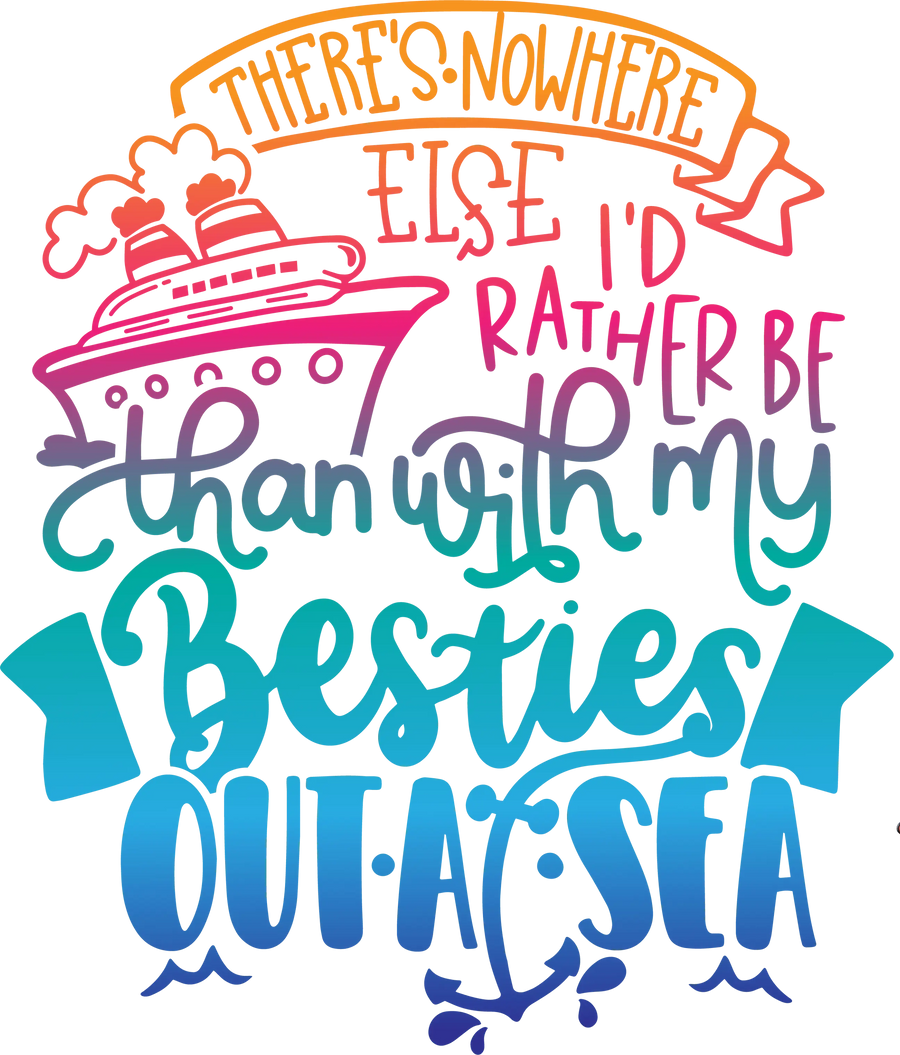 Besties Trip Design - DTF fertig zum Aufbügeln