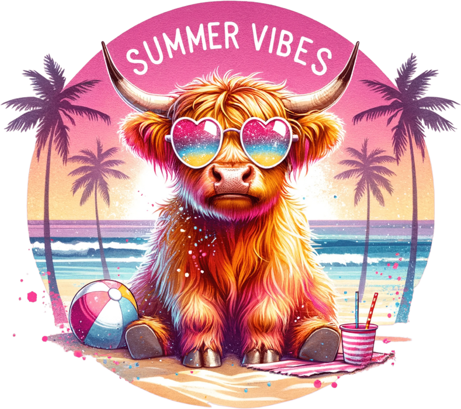 Diseño Summer Vibes - DTF listo para imprimir