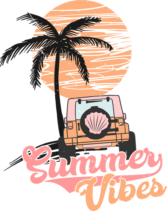 Summer Vibes Design - DTF Ready To Press