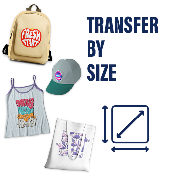 Custom DTF Transfers by Size.