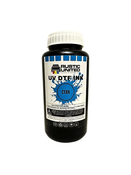 UV DTF Printer USA Cyan Ink - 1 Liter - DTF Center 