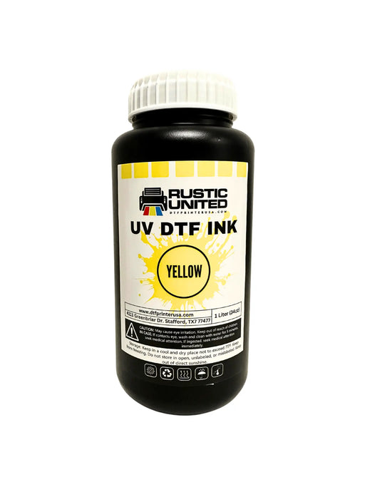 UV DTF Printer USA Yellow Ink - 1 Liter - DTF Center 