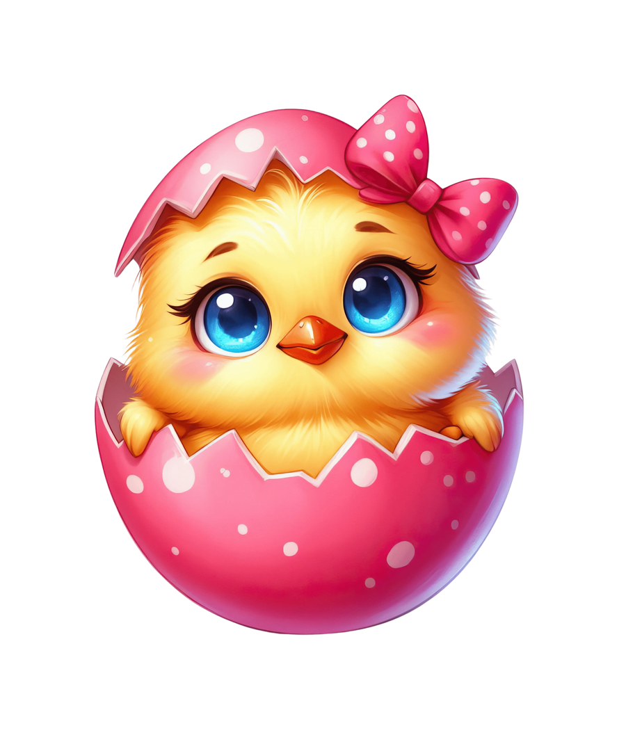 Happy easter Cute Chick Design - DTF Ready To Press