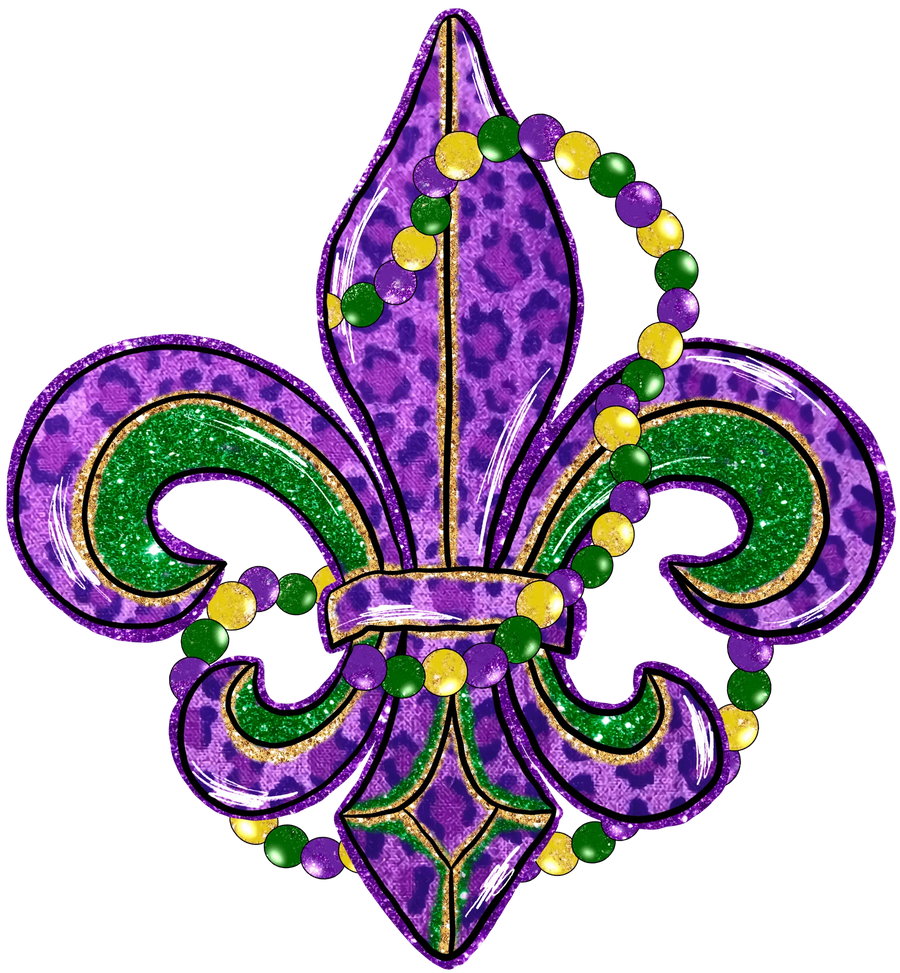Mardi Gras Carnival Design - DTF Ready To Press