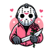 Jason Voorhees Couple Rose Design - DTF Ready To Press - DTF Center 