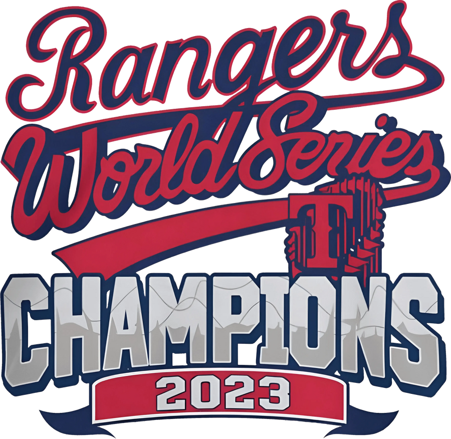 Rangers World Series Champions Design - DTF Ready To Press