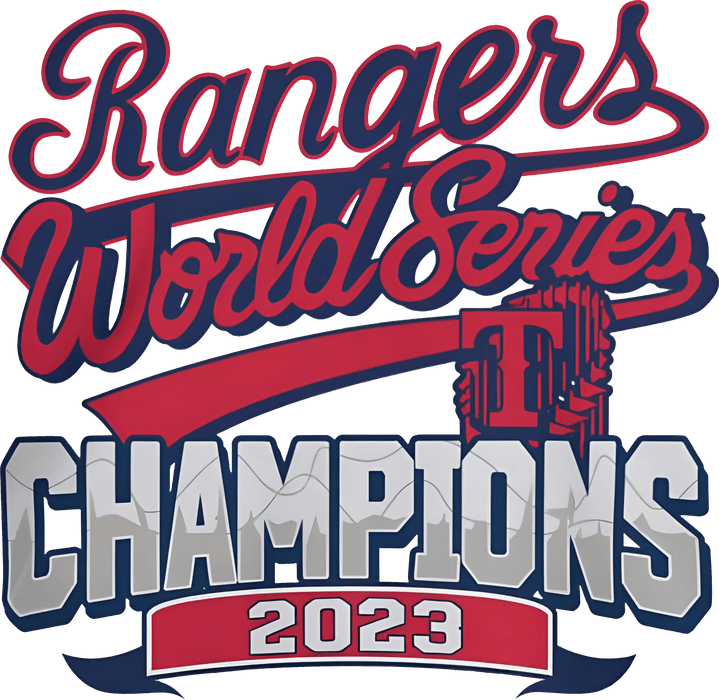 Rangers World Series Champions Design - DTF Ready To Press - DTF Center 