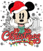 Mickey Mouse Christmas Design - DTF Ready To Press - DTF Center 
