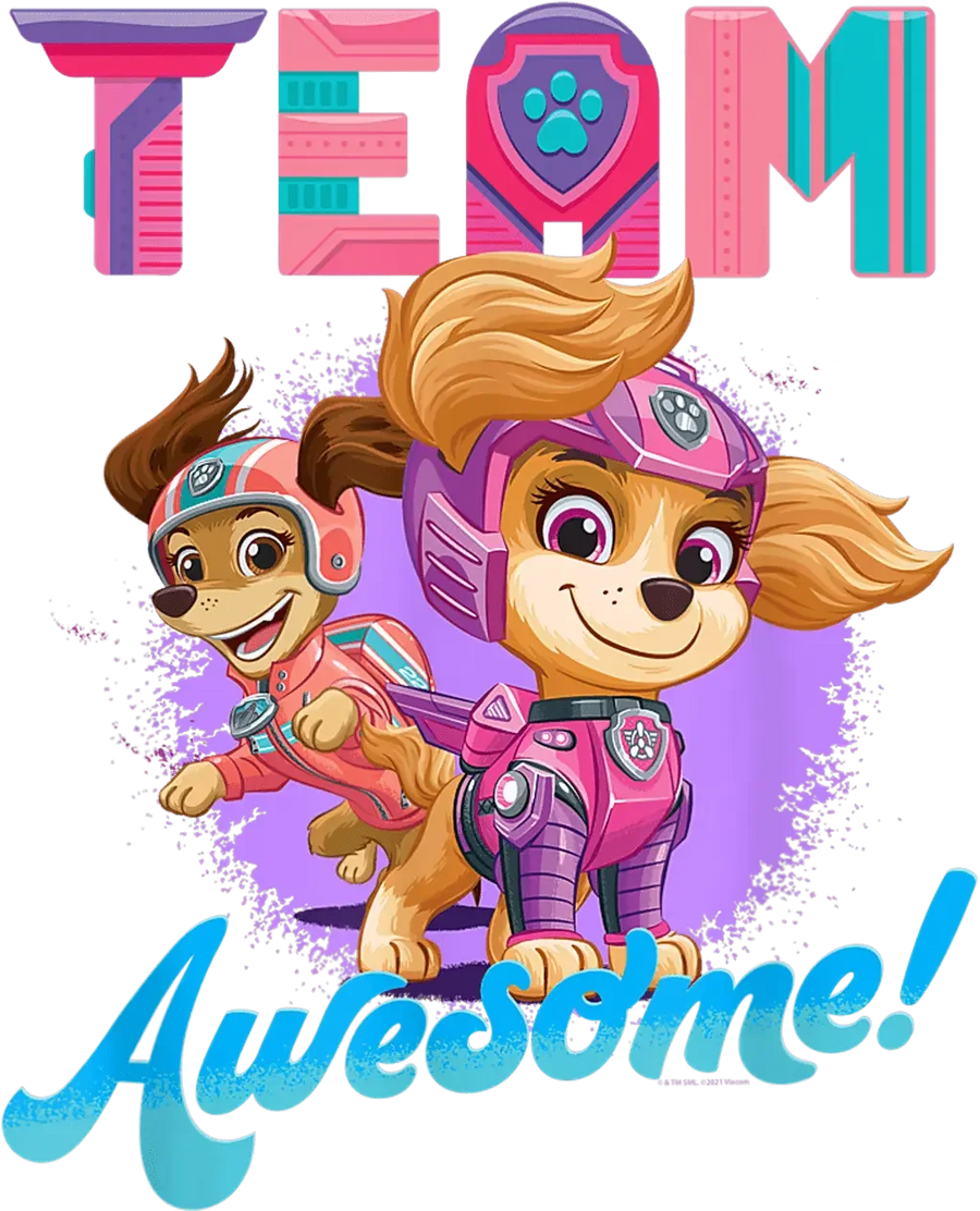 Team Awesome Paw Patrol Design - DTF Ready To Press