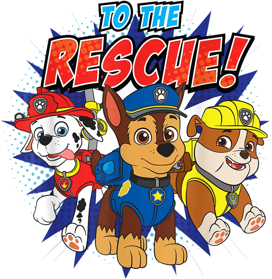 To The Rescue Paw Patrol Design - DTF Ready To Press