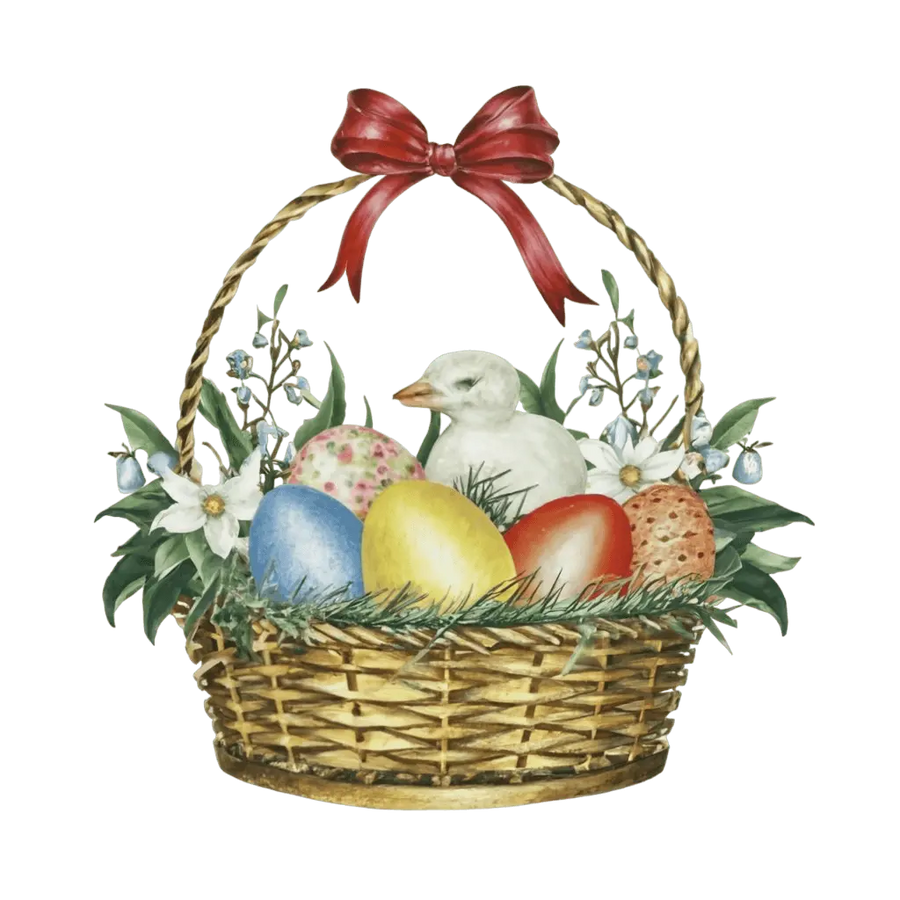 Easter Egg Basket Design - DTF Ready To Press