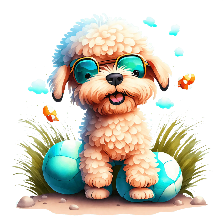 Cute Poodle Easter Design - DTF Ready To Press