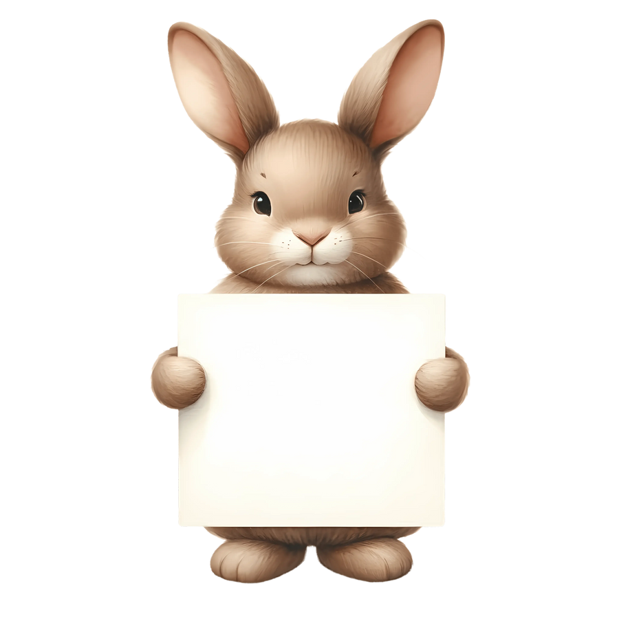 Easter Cute Rabbit Design - DTF Ready To Press