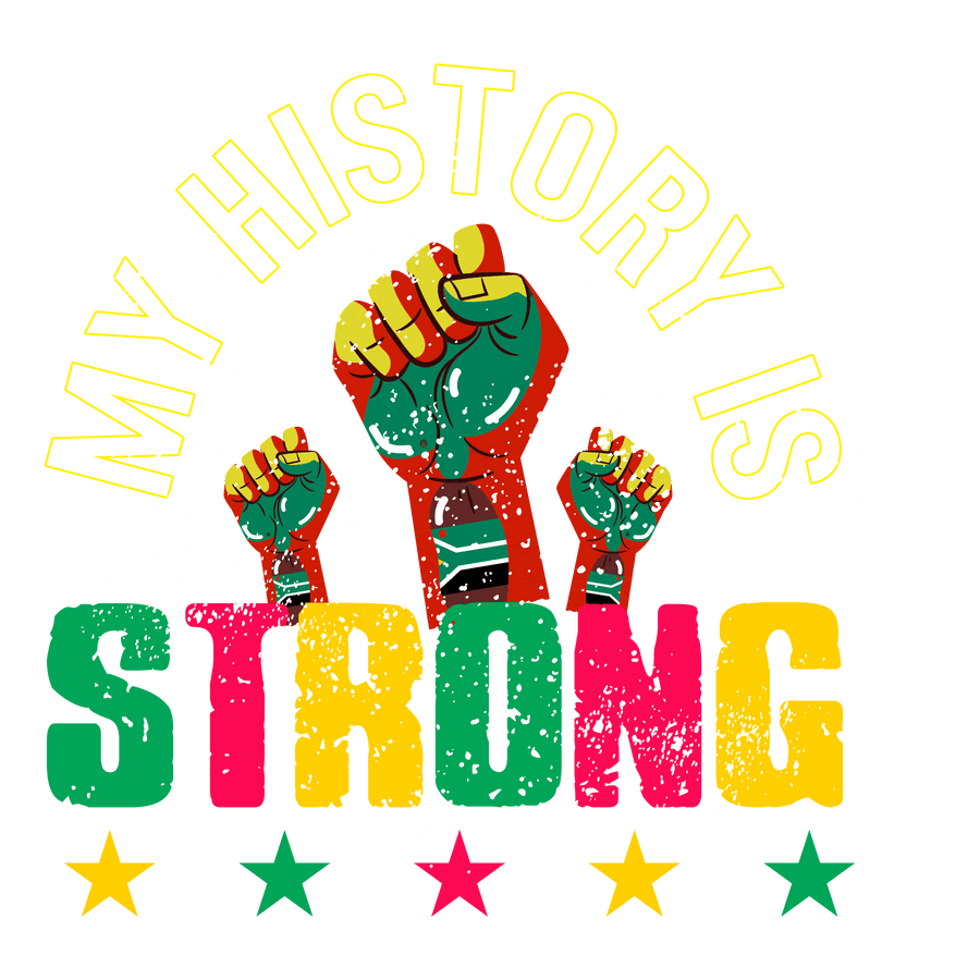 Juneteenth My History Is Strong Design - DTF Ready To Press