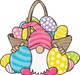 Egg Basket Easter Gnome Design - DTF Ready To Press - DTF Center 