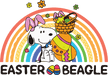 Snoopy Easter Beagle Rainbow Design - DTF Ready To Press - DTF Center 