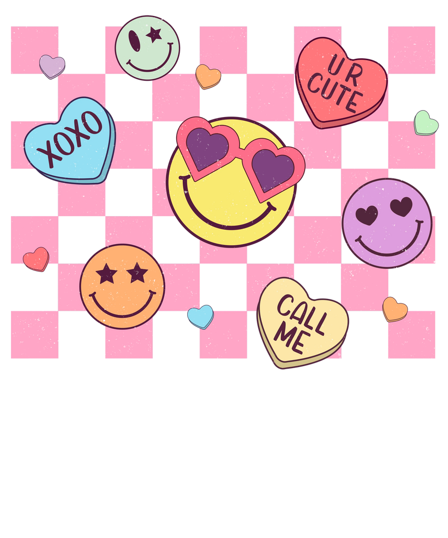 Xoxo, Ur Cute, Call Me Valentine's Day Design - DTF Ready To Press