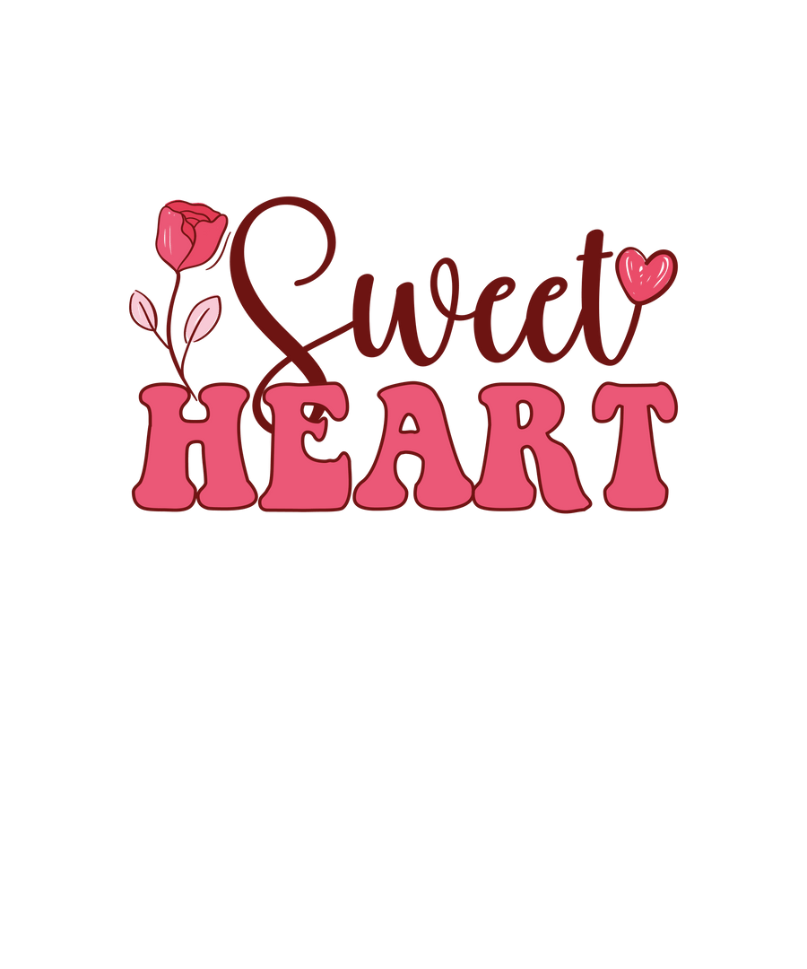 Sweet Heart Valentine's Day Design - DTF Ready To Press