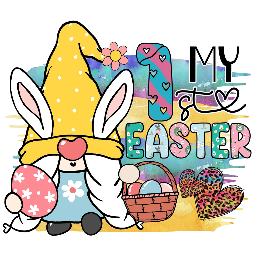 My 1st Easter Gnome Design - DTF Ready To Press