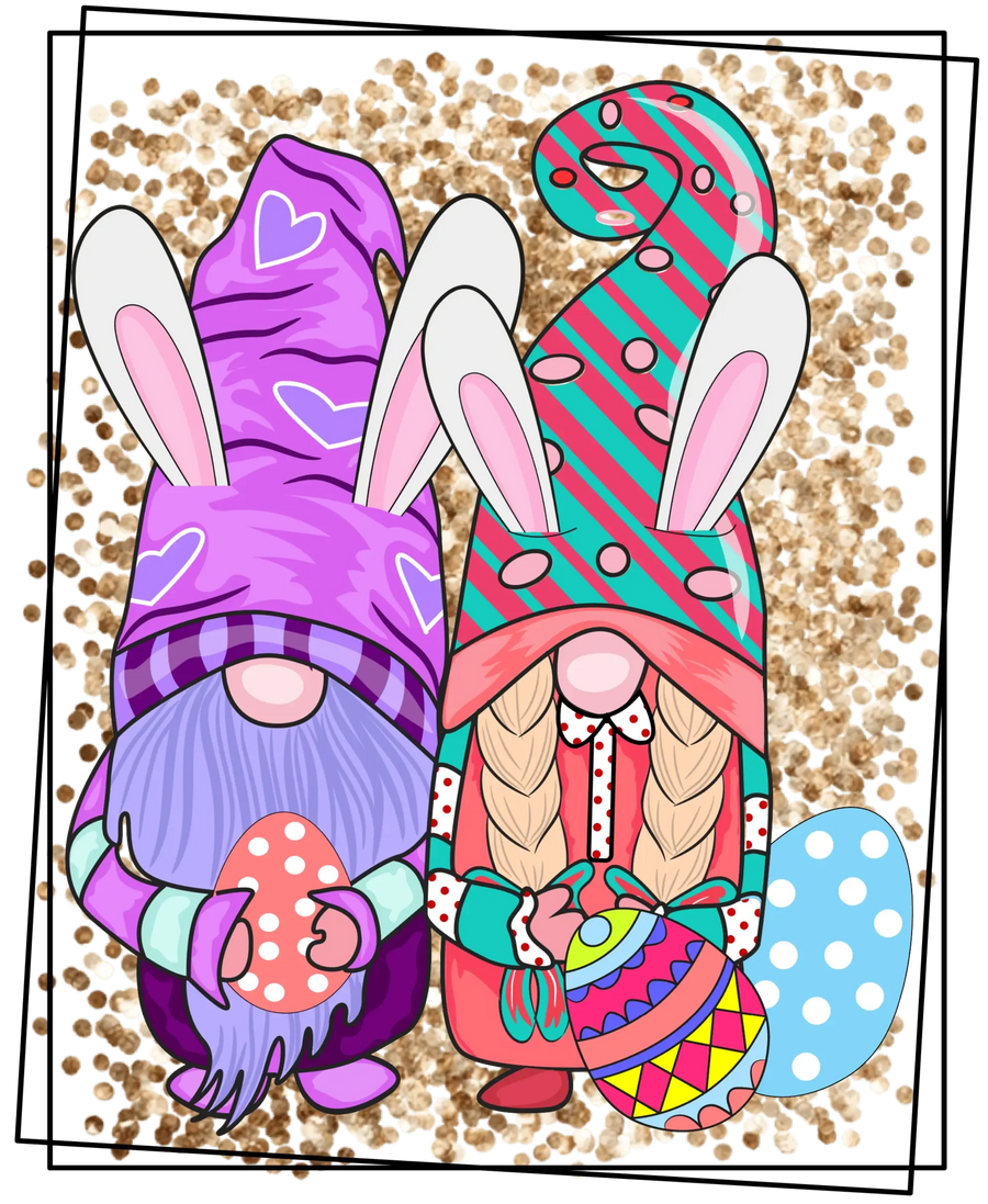 Hunting Season Gnome Easter Design - DTF Ready To Press