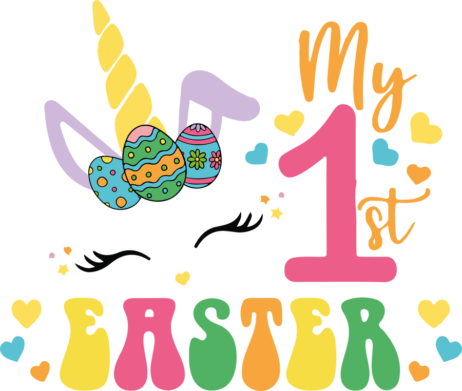 My 1st Easter Cute Bunny Design - DTF Ready To Press