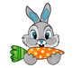 Funny Bunny Easter Design - DTF Ready To Press - DTF Center 